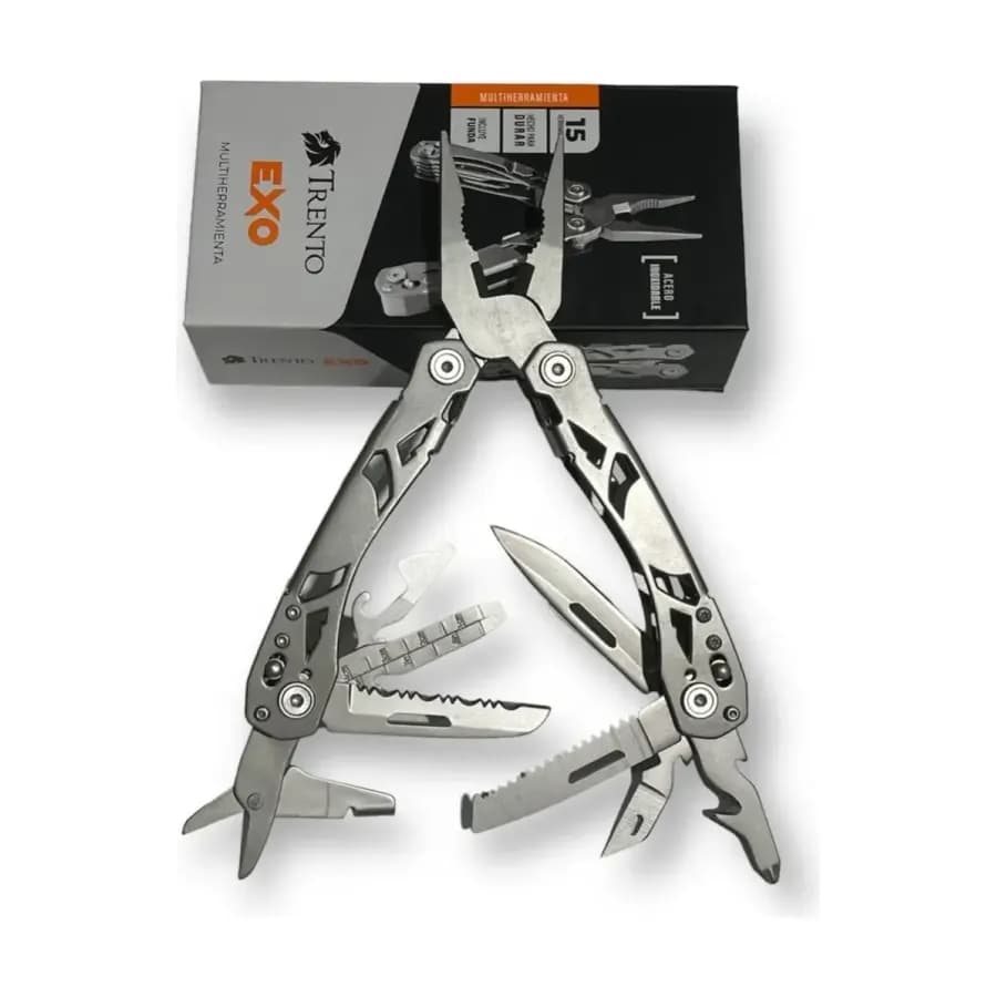 Cortaplumas Multiherramienta Trento Exo Acero Inoxidable