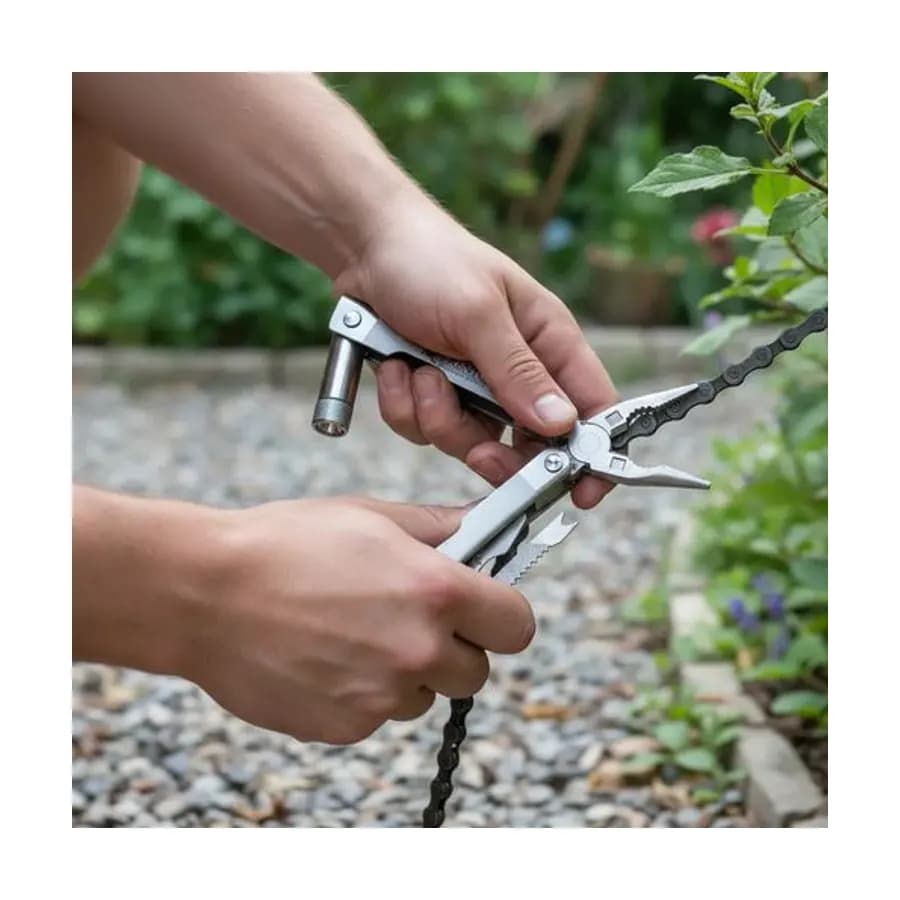 Pinza Multiherramienta Trento Acero Inoxidable Linterna